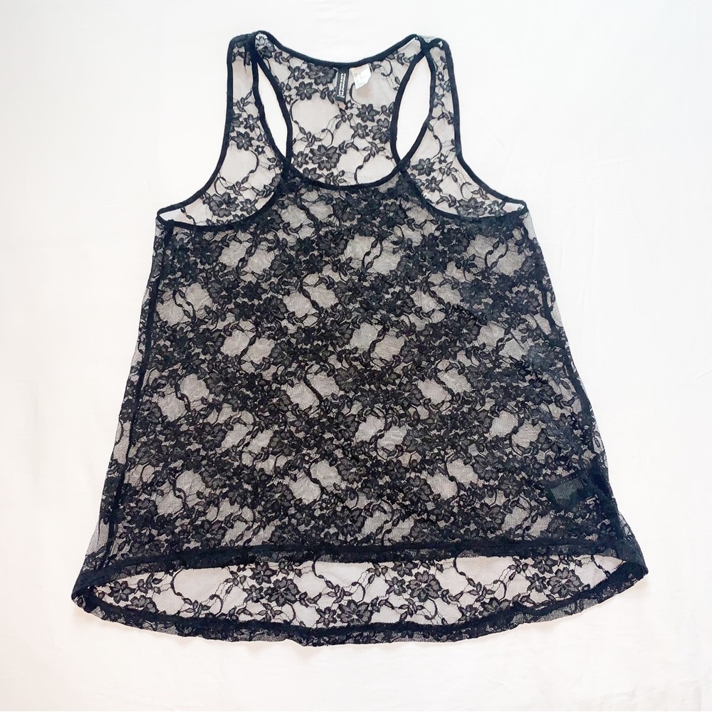 Black Lace Sleeveless top